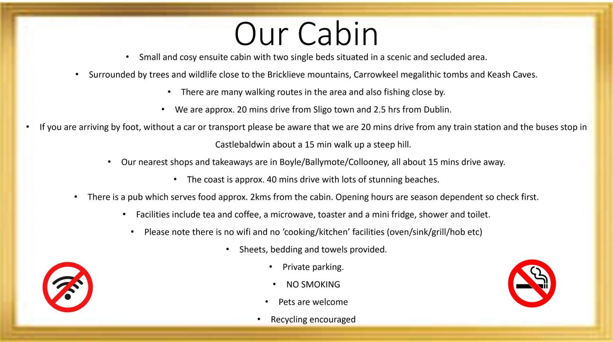 Carrowkeel Cabin Sligo Eksteriør bilde